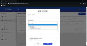 add record, record type