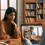 anxious lady getting psychology session
