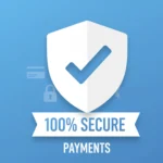 100 ശതമാനം സുരക്ഷിത പേയ്‌മെന്റുകൾ എന്ന ലോഗോ