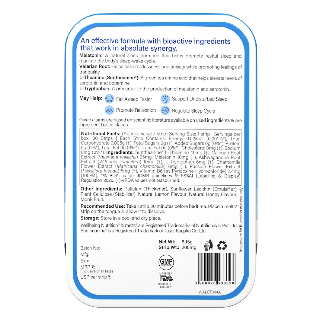 melatonin-melts-ingredients