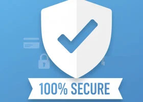 100 percent secure payments logo
